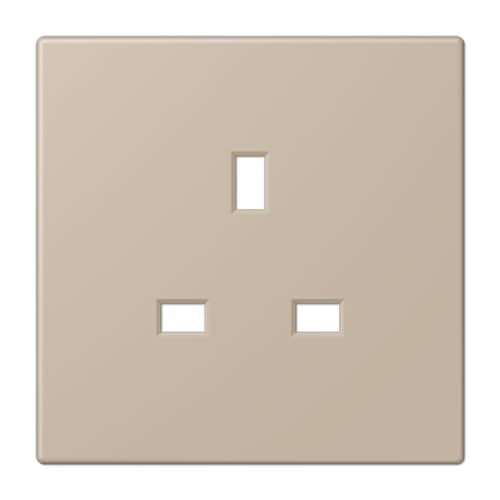Foyer pour prise BS LC32142 JUNG LC2521PL243 encastrable gris - 2