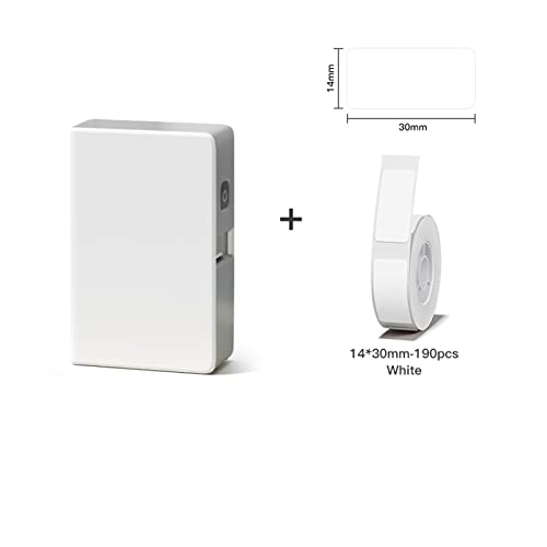 Image of Thermal Transfer Label Printer Ribbon Label Sticker Mini Protable Labeller Maker for Storage(Add 1White Label)