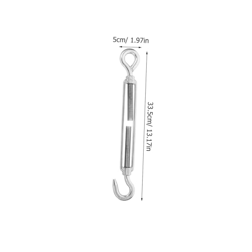 BESTOYARD Tensores de Acero Inoxidable para Cable con Gancho y Ojal, Resistente para Proyectos de Instalación de Velas de Sombra y Aparejos miniatura 2