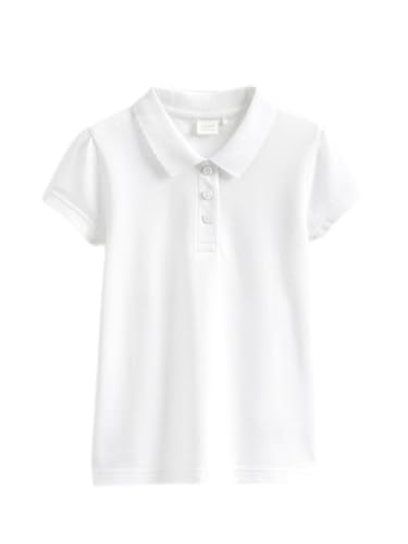 Listers Schoolwear - Listers Schoolwear Polo d'école blanc pour fille de 3 à 16 ans, 100 % coton, uni, polyéthylène., Vendu à l'unité, 15-16 ans
