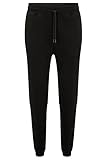 BOSS Herren Sestart Jogginghose aus Baumwoll-Terry mit Logo-Aufnäher Schwarz XXXL