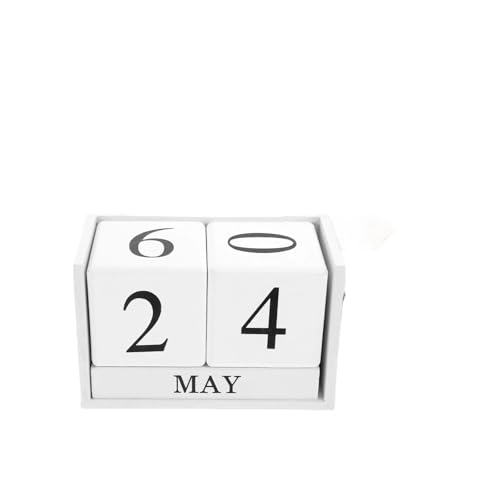 Calendrier de bureau en bois pour ne plus jamais oublier la date du jour avec style
