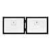 Lawrence Frames Hinged Double (Horizontal) Black Wood Picture Frame, Gallery Collection, 5 by 7-Inch