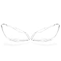 LST 2x Scheinwerferglas Streuscheibe Frontlicht Abdeckung Halogen Xenon links rechts Set kompatibel mit Mercedes-Benz C-Klasse W204 C204 S204 2011-2014