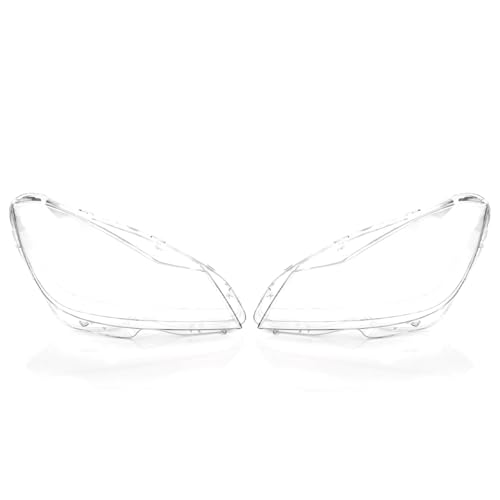 LST 2x Scheinwerferglas Streuscheibe Frontlicht Abdeckung Halogen Xenon links rechts Set kompatibel mit Mercedes-Benz C-Klasse W204 C204 S204 2011-2014