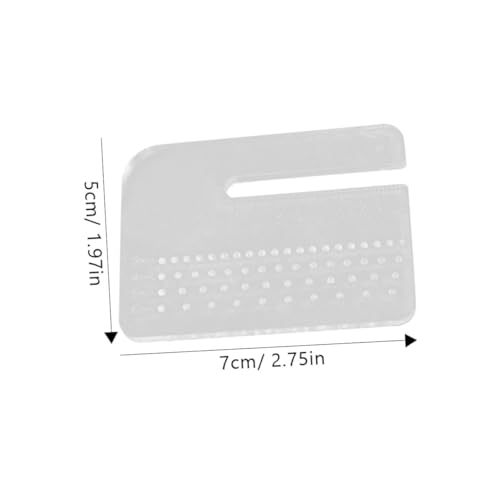 Tofficu Ferramentas De Régua De Distância De Corte Multifuncional Placa De Punção De Couro Placa De