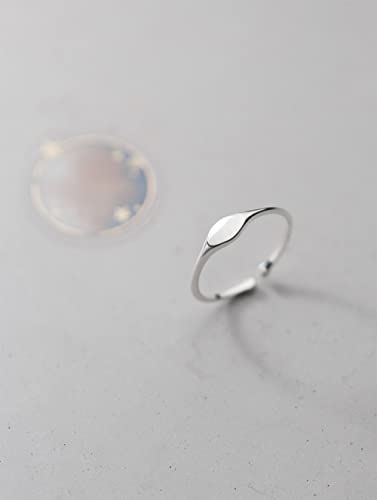 Bague ajustable argent 925 ovale le cadeau idéal pour un mariage