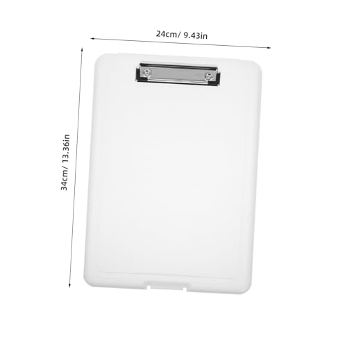 Boîte de rangement compartiment documents étui rabattable plastique bureau - 2
