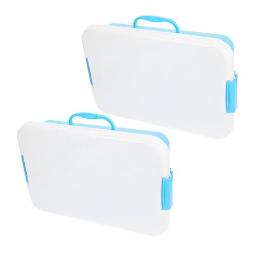 Abaodam Organize Sandbox Toys 2pcs Tray Lid Box Sturdy Plastic Boys and Girls Toy Box Easy to Carry Indoor/Outdoor Turtle Sandbox Cover