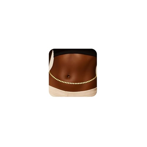 CHESKY Gold Waist Chain, 14k Plated Body Chain Jewelry for Women Non Tarnish Adjustable Waterproof Belly Chain Sexy Waist Beads for Womens Dainty Chain Belt Beach Gold Prom Jewelry for Women by CHESKY - Used condition - US$10.39