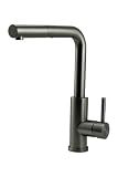 Rubinetto da cucina PVD gun metal con doccetta PS8041-61 Pure.Sink