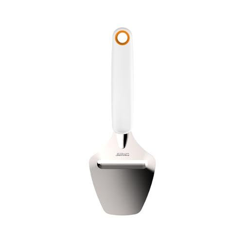 Fiskars Hartkäsehobel Edelstahl/Kunststoff Schnittbreite: 6 cm Functional Form Weiß 1016129