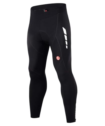 Souke Men's Cycling Tights 4D Padded Black