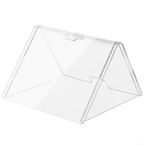 WIIYENA Cubierta acrílica transparente para Stream-Deck-Mk.2, elegante protector de escritorio con soporte superior e inferior elevado, a prueba de polvo y diseño de hormigas de agua