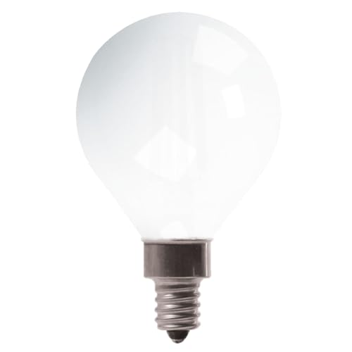 GE LED Light Bulbs, 40 Watt, Soft White, G16 Globe Bulbs, Small Base 2 Count (Pack of 1) by GE - Image 2