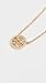 Tory Burch Women's Icon Pavé Pendant Necklace, Tory Gold/Crystal, One Size