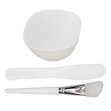 Face Mask Mixing Bowl Set, Silicone Mask Brush & Spatula Kit for DIY Facial Masks, Skin Care & Beauty Treatments with Easy Clean Applicator Tool for Home Spa