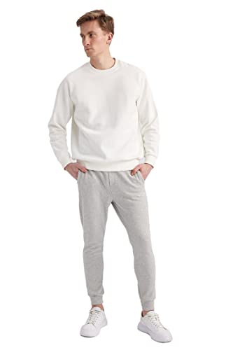 Pantalon de survêtement homme coupe standard DeFacto en coton mélangé souple