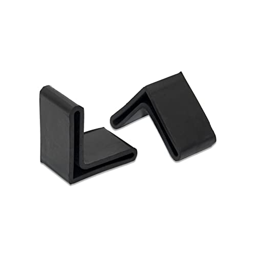 Flyshop Metal Porch Gliders L Shaped Durable Thick Rubber Angle Iron Foot Pads 4 Pcs, 1-9/16" X 1-9/16", 40Mm X 40Mm #TOP20