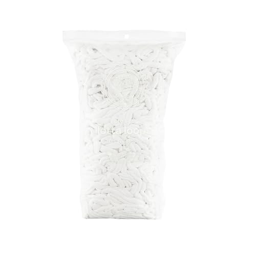 Harrisville Designs Friendly Loom | Lotta Loops - 10 PRO-Sized White Potholder Weaving Loops | Craft 6 Cotton Potholders