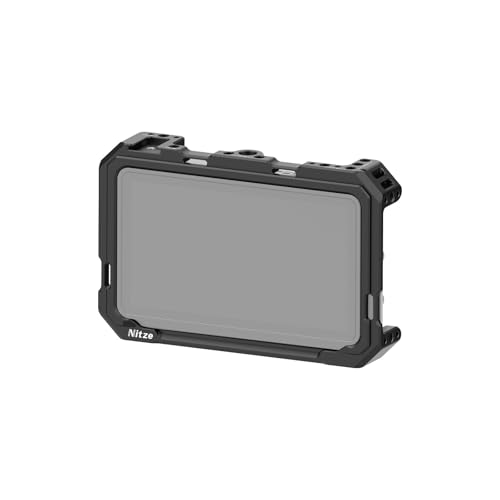 Nitze Cage for Atomos Ninja TX Monitor/Recorder, with Built-in Cold Shoe and NATO Rail - JT-A08A