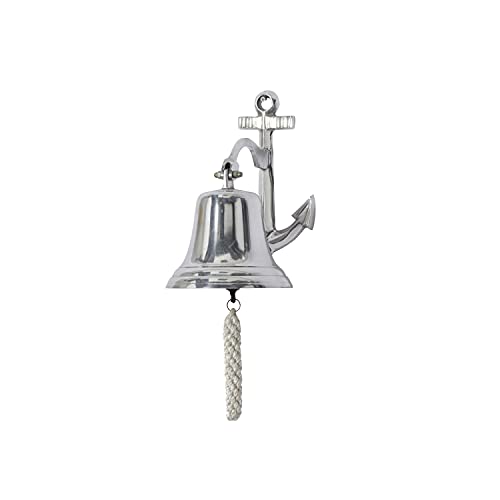 Deco 79 Coastal Aluminum Nautical Wall Decor, 7" X 7" X 10", Silver #TOP11