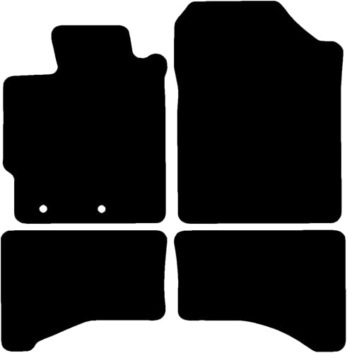 Kovvar Tapis de Sol Compatible avec Toyota Yaris 2011-2020 Correspondant à la Version: 3 | Yaris | Hybrid | Qualité: Basic