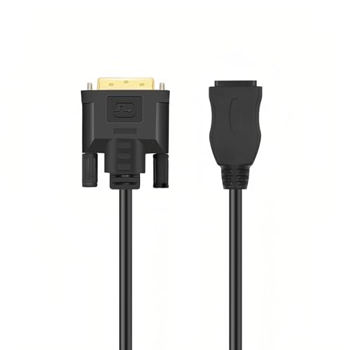 MMOBIEL HDMI to DVI Cable Adapter - Bi-Directional - Male DVI-D Dual Link to Female HDMI - Cable Converter Supports Monitor, PC, TV, Gaming, Projector - 1080p Full HD 60Hz - Gold Connector 1ft / 0.3m - Image 3