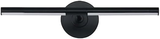 ET2 Lighting Dorian 4.5 Inch Black LED Wall Sconce | Adjustable Directional Picture Light | Modern Rotating Tube Wall Light for Bathroom, Hallway, or Art Lighting | E21351-BK