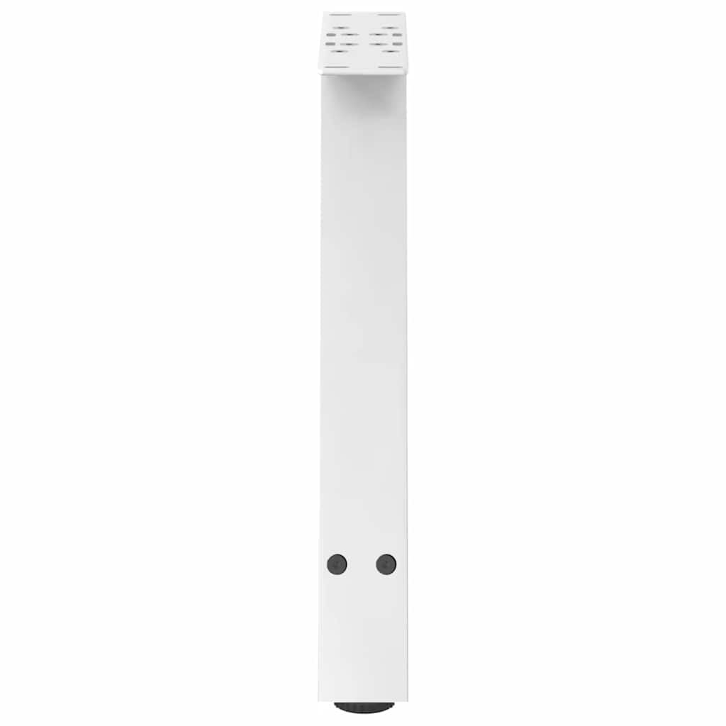 Gambe per Tavolino a Forma di A 2 Pezzi Bianco 38x(42-43) cm Acciaio