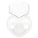 TOPPERFUN Pantalla de Vidrio Transparente para Lámpara de Queroseno Chimenea de 3 CM de Diámetro Repuesto Resistente y Compatible Lámparas de Aceite Accesorios para Iluminación Doméstica