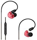 EP187 Red Musician Earbuds with Microhone Volume Control