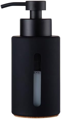 Amazon.com: Fun Elements Black Soap Dispenser, 12oz Luxury Bathroom ...