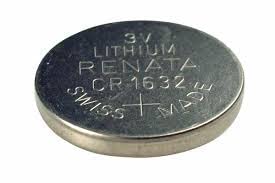 Image of renata CR1632 Cell Coin Button Lithium Battery 3V Tag Watch Key x1 Made in swiss