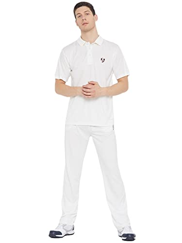 Image of SG CLUB Half sleeves Cricket whites Combo (Pant+Shirt)