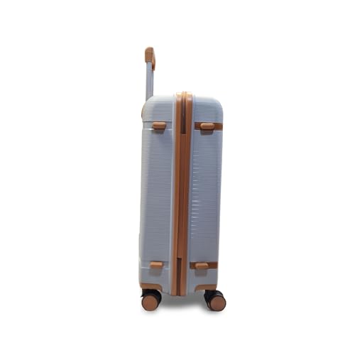 Image of Maverick Family Set of 3 (S +M+ L) Hard Sided Luggage Trolley Bag for Travel Suitcase with 8 Spinner Wheels - Check-in Size Suitcase (Maverick Silver)