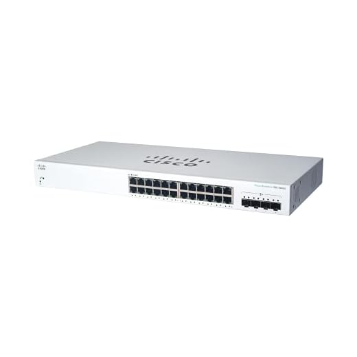Cisco Business CBS220-24T-4X Smart Switch | 24 Port GE | 4x10G SFP+ | In Original Cisco Packaging (Renewed)