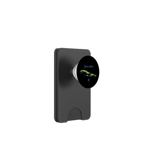 Mapa de Antillas Mayores Cuba Jamaica Hispaniola Puerto Rico PopSockets PopWallet para MagSafe