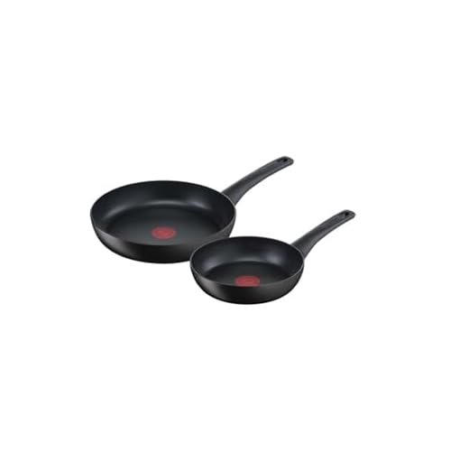 Tefal Ultimate On - 2 Sartenes de 20/26 cm con revestimiento muy resistente, Thermo-Signal, Thermo-Fusion, forma profunda, todo tipo de cocinas, apto para horno, sin PFOA, Juego 2 sartenes