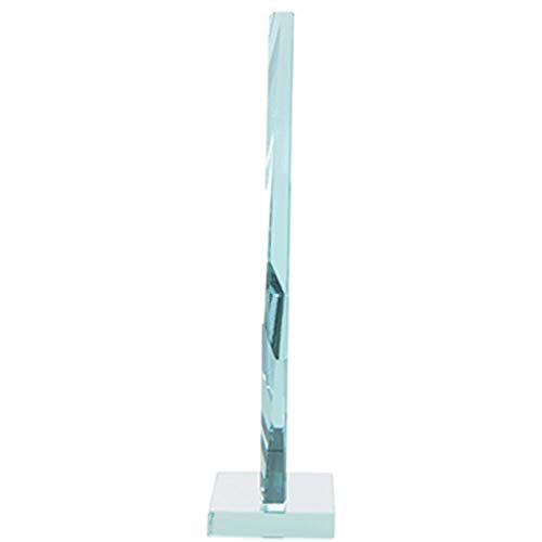 Premio Dominó Pirámide de Cristal Jade de 6" H miniatura 4