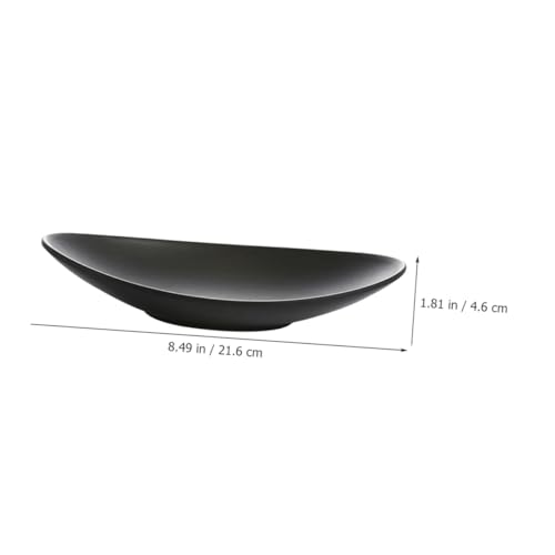 Platos de sushi melamina negra VALICLUD 2 pcs miniatura 2