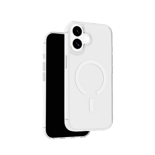 HYPHEN AIRE Clear Case for iPhone 17 (6.3 Inch), Ultra Slim Transparent Cover with Strong Magnetic Lock, Shockproof TPU Bumper, Camera Protection Ring, Anti-Yellowing Design - Clear