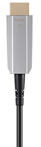 Monoprice Hdr High Speed Cable - 75 Feet - Black | For Hdmi-Enabled Devices - 4K @ 60Hz, Hdr, 18Gbps, Fiber Optic, Aoc, Yuv 4:4:4 - Slimrun Av Series #TOP4