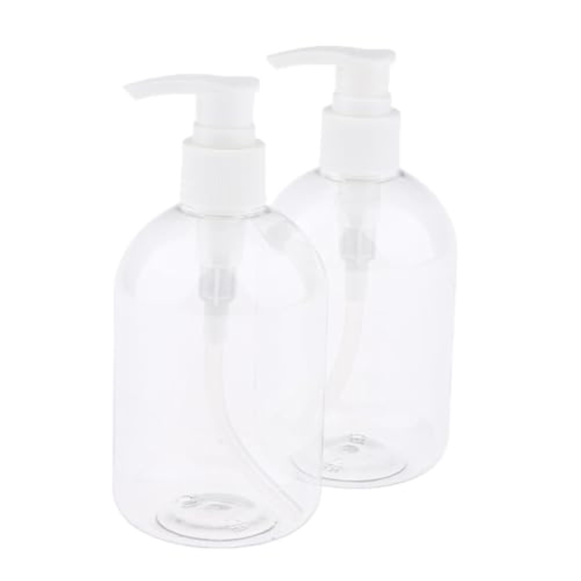 2pcs Empty Cosmetic Pump Dispenser PET ABS Bottle 350ml White