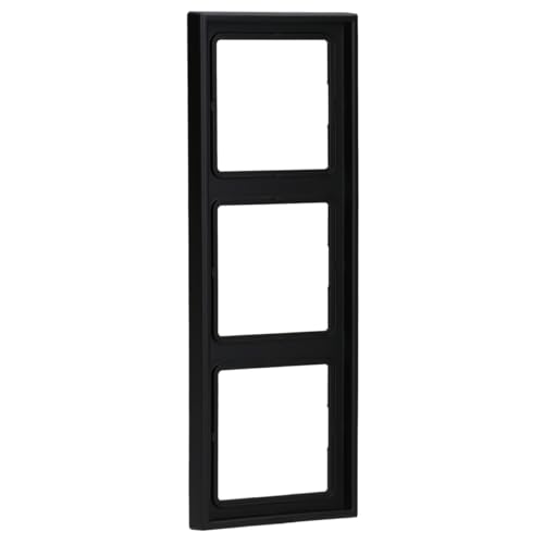 Marco triple JUNG LS983SWM negro mate para mecanismos 2