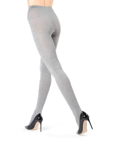 Image of MeMoi Brooklyn Flat Knit Cotton Tights for Women, Cozy and Stretchy Soft Sweater Tights - Sizes XS to 5x-6x