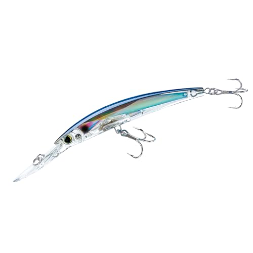 Galleggiante Deep Diver Yo-Zuri Crystal - Esca subacquea 3D Minnow profonda, colore: Blu Argento, 15 cm