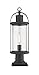 Z-Lite 569PHM-533PM-BK 1 Light Outdoor Pier Mounted Fixture, Black