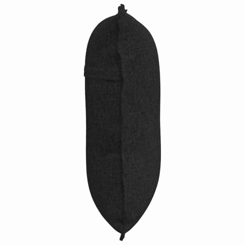 Coussin de dossier noir lavable pour optimiser le confort du salon