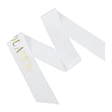 GALPADA Graduierungs-schärpe Satin Mit Goldenen Glitzerbuchstaben Für Abschlussfeiern Wiederverwendbar Für Bildungsstufen Für Partys Und Feiern